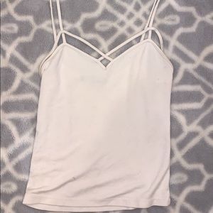 White Brandy Melville Crop Tank